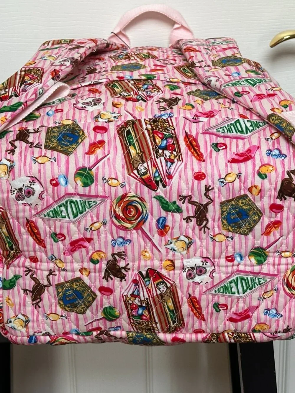 VERA BRADLEY HARRY POTTER LARGE BACKPACK + ID LANYARD CASE(SET):NWT HONEYDUKES